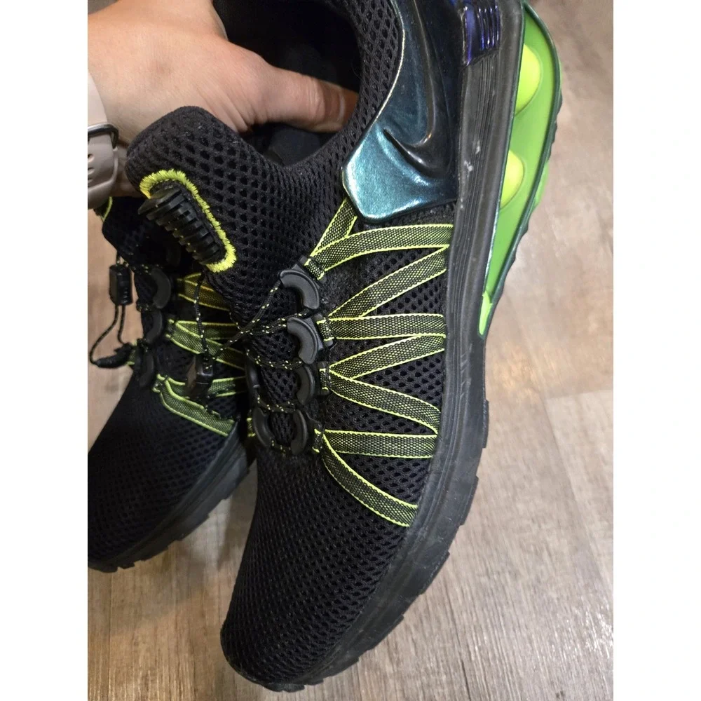 Nike Shox Gravity Mens Size 10 Running Shoes Black Gorge Green AR1999 003